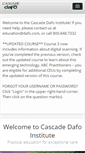 Mobile Screenshot of cascadedafoinstitute.com